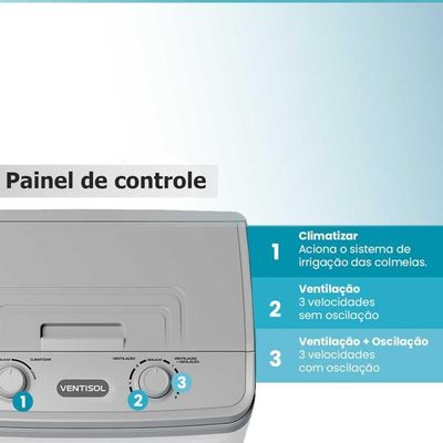 Climatizador 150w 60 Litros Clin60 Pro Cinza 220v - Ventisol