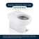 Tampa De Vaso Poliester Carrara Branco Para Bacia Deca 6lpf (em Resina)