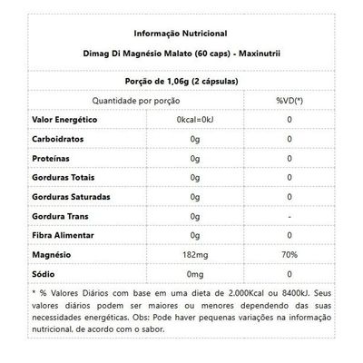 Dimag Di-magnésio Malato 400mg 60 Caps