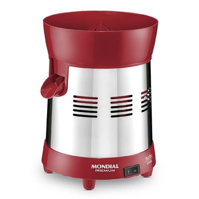Extrator Mondial Turbo Premium E-24 Biv Vermelho/inox Bivolt