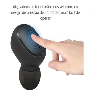 Fones Ouvido Sem Fio Wireless Preto P/ Iphone 12 Pro Max