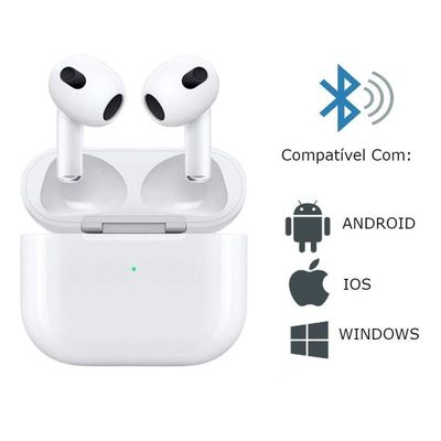 Fone Sem Fio Bluetooth Branco Pro Wireless P/ Iphone 14