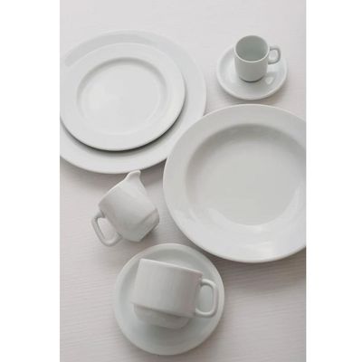Prato de Sobremesa em Porcelana 19cm Classe Única Iguaçu Germer Branco