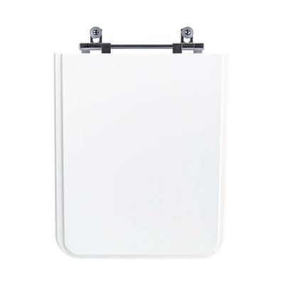 Tampa Vaso Sanitário Madeira Laqueada Square Branco Para Bacia Incepa
