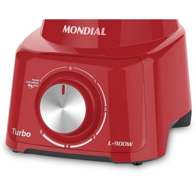 Liquidificador Mondial Turbo Full Red L-900W Vermelho - 220V