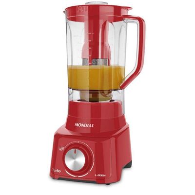 Liquidificador Mondial Turbo Full Red L-900W Vermelho - 220V