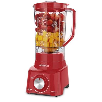 Liquidificador Mondial Turbo Full Red L-900W Vermelho - 220V
