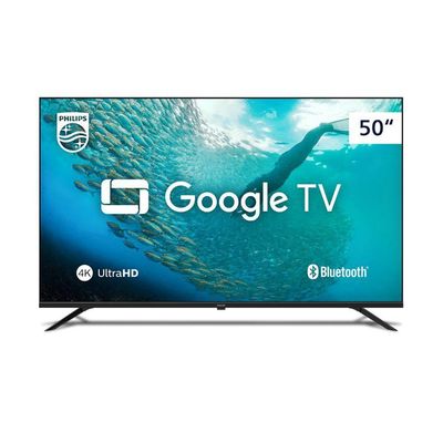 TV Philips Smart Google TV 4K HDR 50 50PUG7019 Preto Bivolt