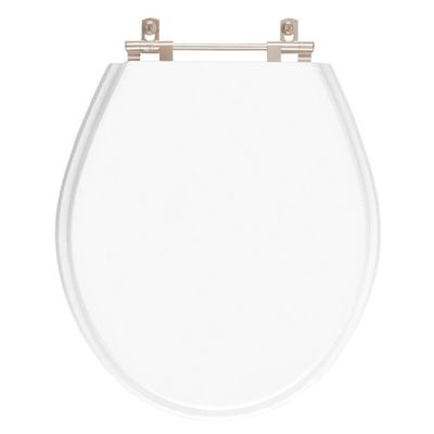 Tampa De Vaso Poliéster Carina Branco Para Bacia Ideal Standard