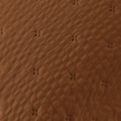 Kit Cobre Leito Colcha Casa Scarpa Anabela Queen Dupla Face Texturizado Percal 300 Fios 3 Peças - Castor