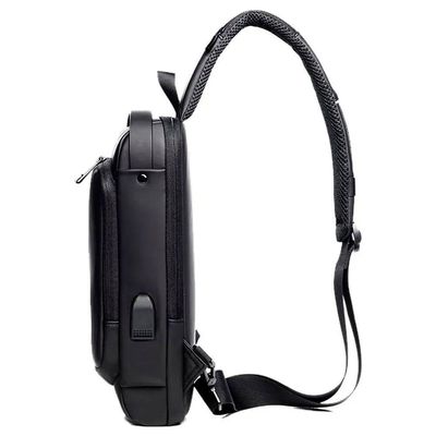 Mochila Anti Furto Transversal Cadeado Com Senha Saida Carregador Usb Resistente A Água Preto Tamanho Único Unissex