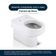Tampa De Vaso Laqueado Com Amortecedor Carrara Branco Para Bacia Deca Com Ferragem Preta