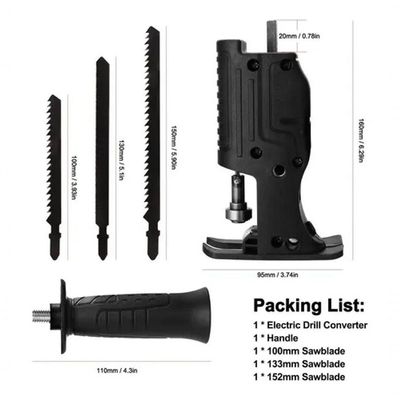 Adaptador Serra Sabre Tico Tico Furadeira E Parafusadeira