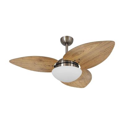 Ventilador De Teto Kovalski Bronze 3 Pás Rádica Freijó 127V 110V