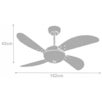 Ventilador Air Off Tabaco 220V E Controle Remoto 220V