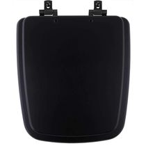 Tampa De Vaso Laqueado Com Amortecedor Boss Matte Black (preto Fosco) Para Bacia Incepa Com Ferragem Preta