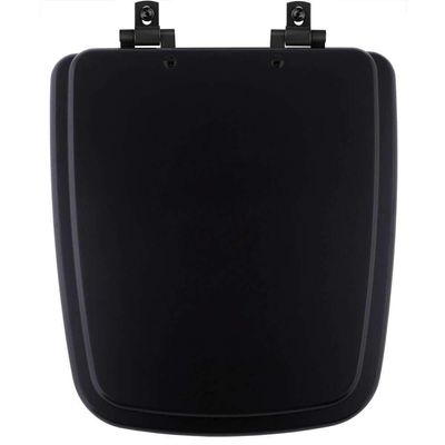 Tampa De Vaso Laqueado Com Amortecedor Boss Matte Black (preto Fosco) Para Bacia Incepa Com Ferragem Preta