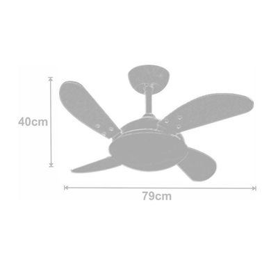 Ventilador De Teto Volare Air Lil Branco 220V 220V
