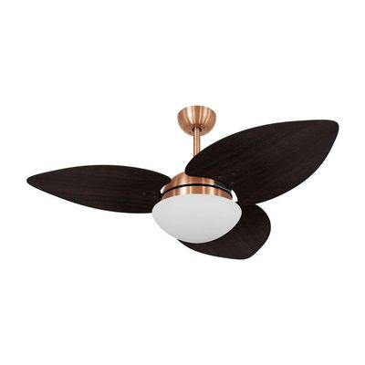 Ventilador De Teto Dormamu Cobre 3 Pás Marrom 127v 110V