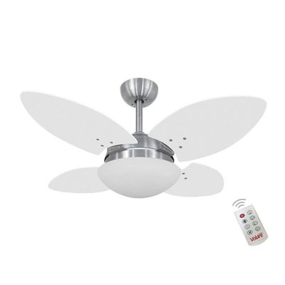 Ventilador Volare Mini Petalo Branco 127V E Controle Remoto 110V