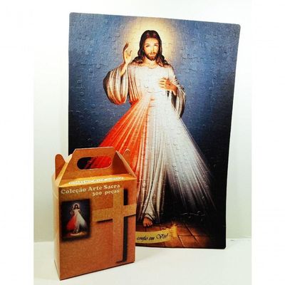 Quebra-cabeça Religioso Jesus Misericordioso Mdf