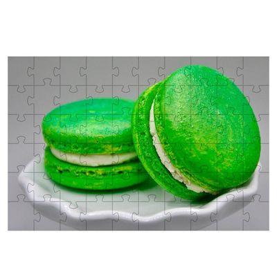 Quebra-cabeça Macaroon De Pistache De 60 Peças Educativo