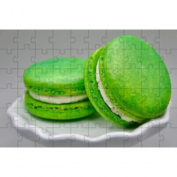 Quebra-cabeça Macaroon De Pistache De 60 Peças Educativo