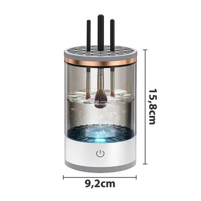 Lavador De Pincel Limpador Automático Maquiagem Usb Salão Casa Branco