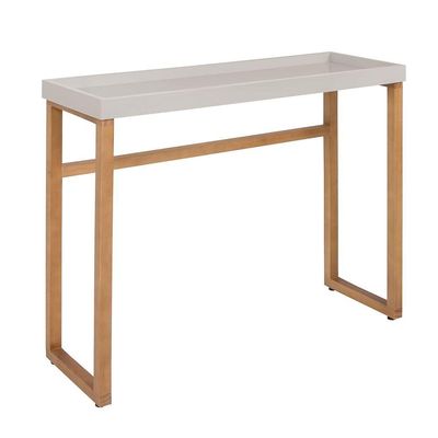 Aparador Cantinho Do Café Slim Com Bandeja Off White