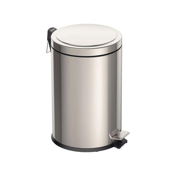 Lixeira Com Pedal Tramontina Brasil Em Aço Inox Com Balde Interno 20 L