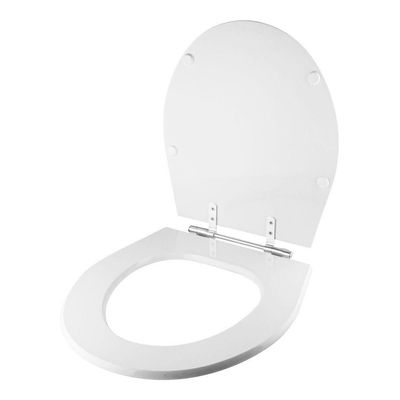 Tampa De Vaso Em Mdf Ritz Branco Para Bacia Deca
