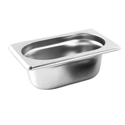 Cuba Gastronomica Rechaud Inox Gn 1-9 X 100mm - Brasinox