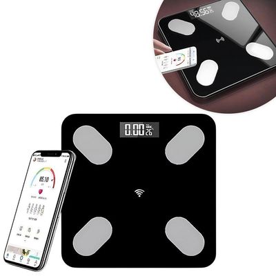 Balança Digital Bioimpedância Bluetooth Aplicativo Medição Até 150kg Preto