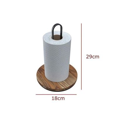 Kit Escorredor De Madeira + Porta Talheres + Porta Papel Toalha - Stolf