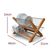 Kit Escorredor De Madeira + Porta Talheres + Porta Papel Toalha - Stolf