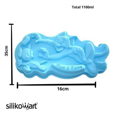 Forma Tom E Jerry Bolo Gourmet Sobremesa Silicone Silikomart