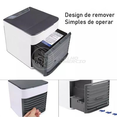 Ar Condicionado Portátil Arctic Air Cooler Umidificador Climatizador Luz Led 7 Cores Rgb Bivolt