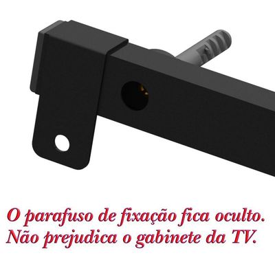 Suporte Universal Fixo Regua Tv 56 Vesa Até 400 Preto