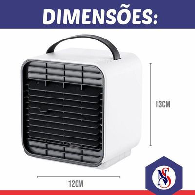 Mini Climatizador Ar Condicionado Ventilador Umidificador Bivolt