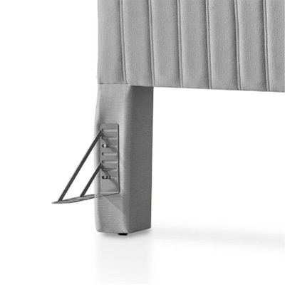 Cabeceira Cama Box Queen 1,60m Estofada Havai Linho Cinza