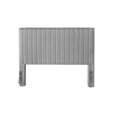 Cabeceira Cama Box Queen 1,60m Estofada Havai Linho Cinza