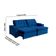 Sofá Londres Com Porta Copo 5 Lugares 2,70cm- De Casa Décor Estofados Azul