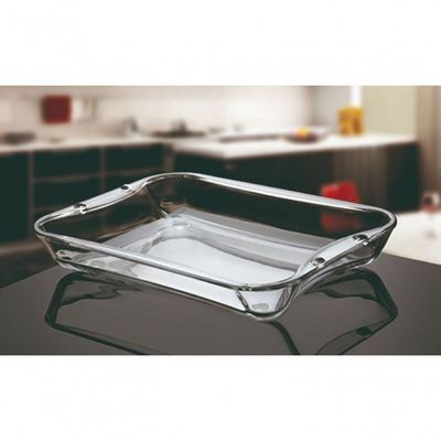 Travessa De Vidro Temperado 29cm 1.7 Litros Direto Ao Forno Assadeira