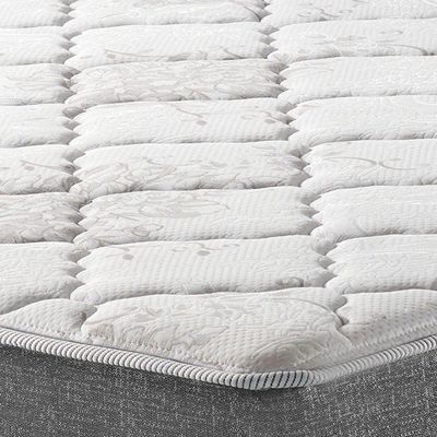Cama Box Com Baú Casal Preto + Colchão Molas Ensacadas Miami Cinza Com Preto