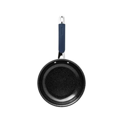 Frigideira Tramontina Romagna Em Alumínio Com Revestimento Interno Cerâmico E Externo Em Inox Polido Black Stone 20 Cm