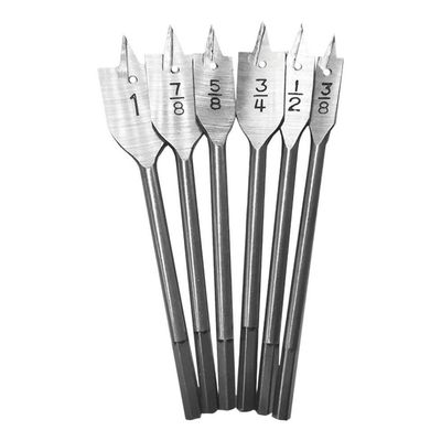 Jogo De Brocas Chatas Fbg Tools Madeira 6 Tamanhos