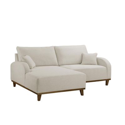 Sofá Albano Linho 185cm Chaise Lado Esquerdo Meu Sofá Online A302 Linho Branco