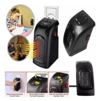 Aquecedor De Ambiente Eletrico Digital Temporizador Mini Portatil Ecologico Com Controle Remoto 400watts 220V