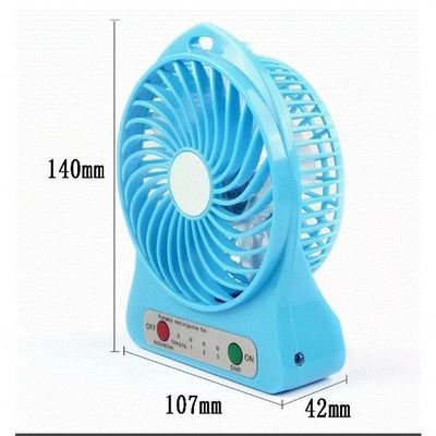 Mini Ventilador Portátil Mesa Usb Com 3 Velocidades Potente Rosa Bivolt