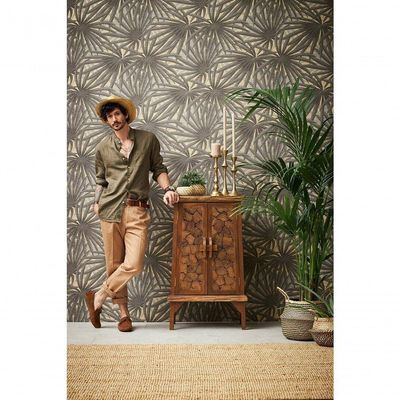 Papel De Parede Metropolitan Stories 2 Palm 378611 Tam 4m²